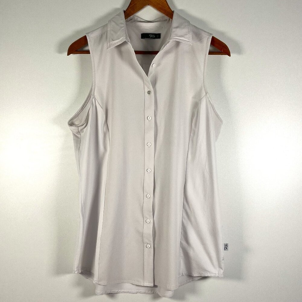 Chloro Phylle Sleeveless Voyage shirt in White